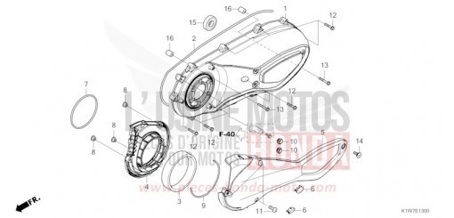 LEFT CRANKCASE COVER SH350ASP de 2023
